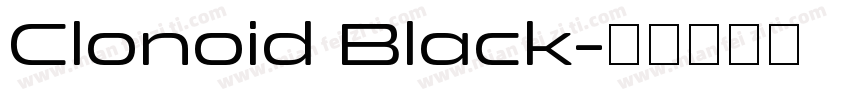 Clonoid Black字体转换